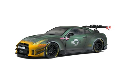 Solido 1:18 - 2022 Nissan GT-R (R35) LB Walk Body Kit 2 Army | eBay