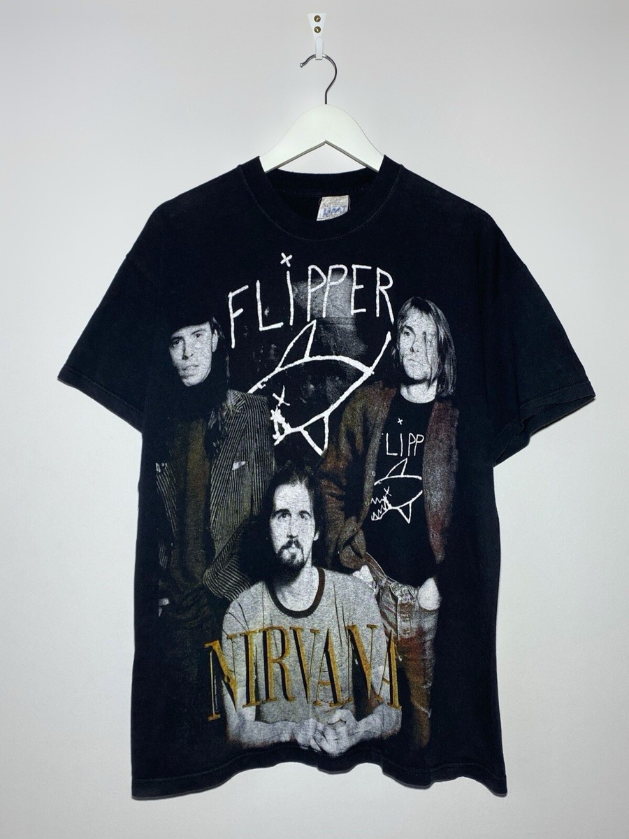 Vintage 1998 Nirvana Flipper Graphic Print Screen Stars Tag Vintage 1998 Nirvana Flipper Graphic Print Screen Stars Tag