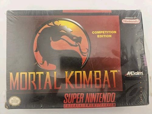 Mortal Kombat - Super Nintendo Snes - Game - Box In Shrink - Tested