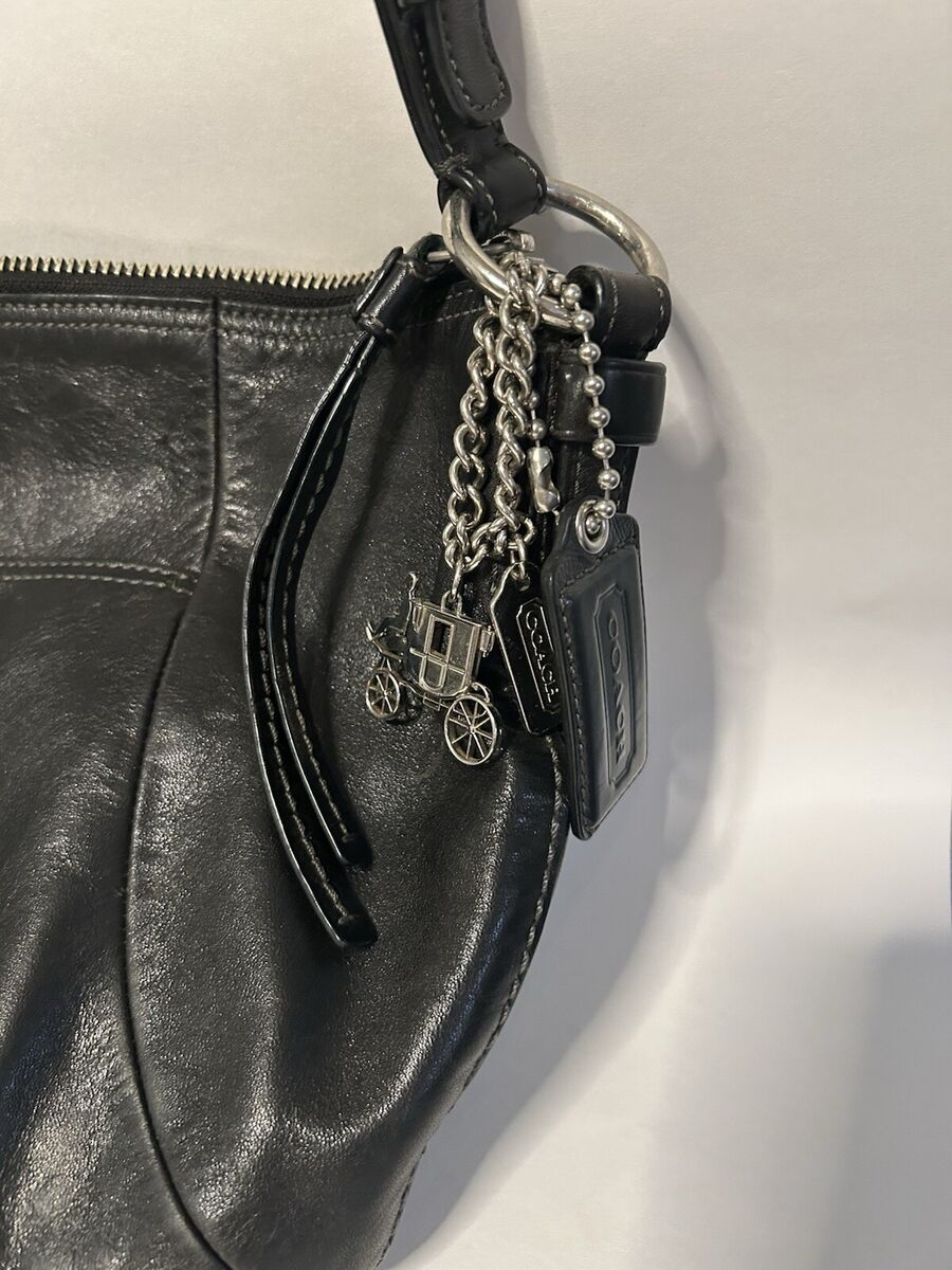COACH Vintage K2K 9219 Black Ergo Hobo Leather Shoulder Bag COACH Vintage K2K 9219 Black Ergo Hobo Leather Shoulder Bag