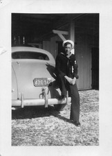 1941 Chevrolet Special Deluxe Coupe 1940s Photo California Plates Rear Sailor