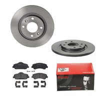 Brembo Bremsscheiben Ø266Mm + BremsbelÄGe Vorne FÜR Citroen 100-ELYSEE C4