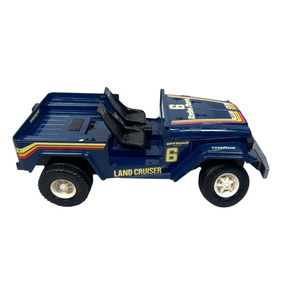 Vintage Nikko Radio Shack RC Toyota Land Cruiser 4x4 Off-Road Truck Blue READ - Image 3 of 4