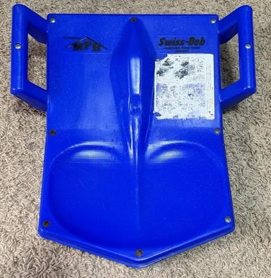 Vintage Swiss-Bob Snow Sled Toboggan Blue Swiss Made MPH Downhill Sled