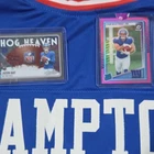 Rodney Hampton #27 Signed Giants Football Custom Jersey/Dart/Skattebo Rookie CRD