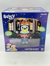8 ft Bluey in Sweater Christmas Airblown Yard Inflatable, Multicolor, by Disney
