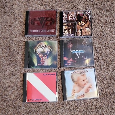 Van Halen 6-CD Lot 1984, Fair Warning, 5150, Diver Down, For Unlawful Carnal, ST