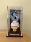 Aaron Judge Autographed MLB Baseball Fanatics Authentic Yankees w/ Display Case