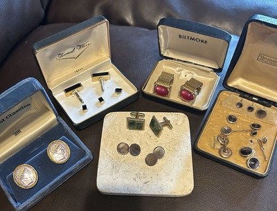 Grand Mid Century Men's Cufflink Tuxedo Lot SWANK VOGUE + Desmond s Los Angeles!