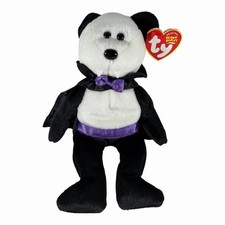 TY Beanie Babies Count the Bear Halloween Vampire Plush Purple & Black