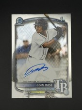 2025 Bowman Draft Chrome Dean Moss Auto 1st Bowman CPA-DM Tampa Bay Rays