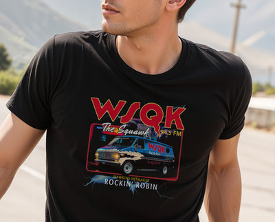 ***NEW*** Stranger Things WSQK The Squawk Van T-shirt