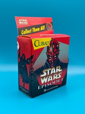 Vintage 1999 Star Wars Bandagen, Darth Maul, Curad, Sammlerstück