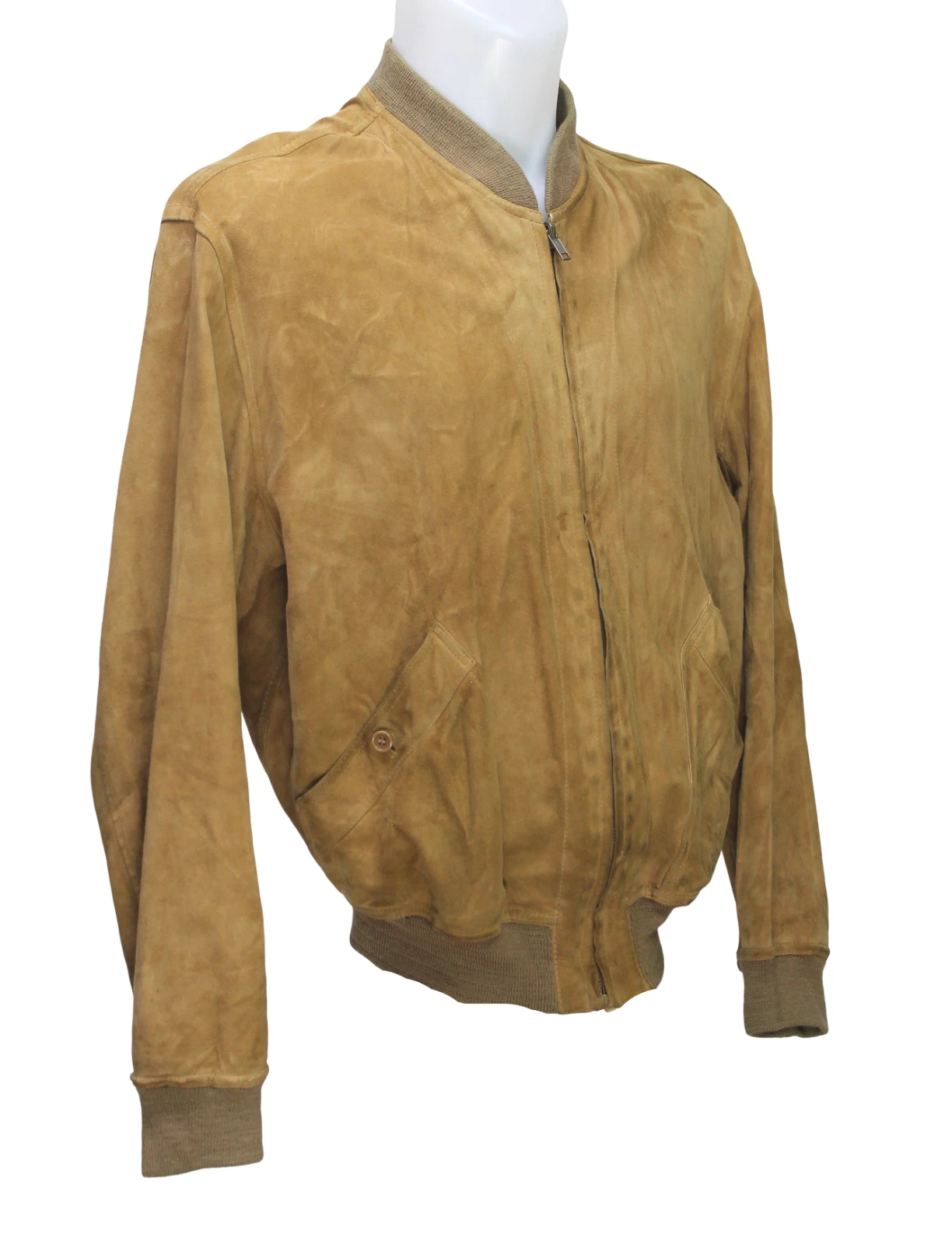 Bally of Switzerland Soft Leather Reversible Bomber Jacket Camel Italy Size 40 - product detail image 5