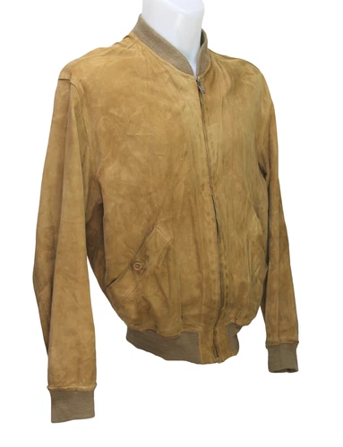 Bally of Switzerland Soft Leather Reversible Bomber Jacket Camel Italy Size 40 image 5