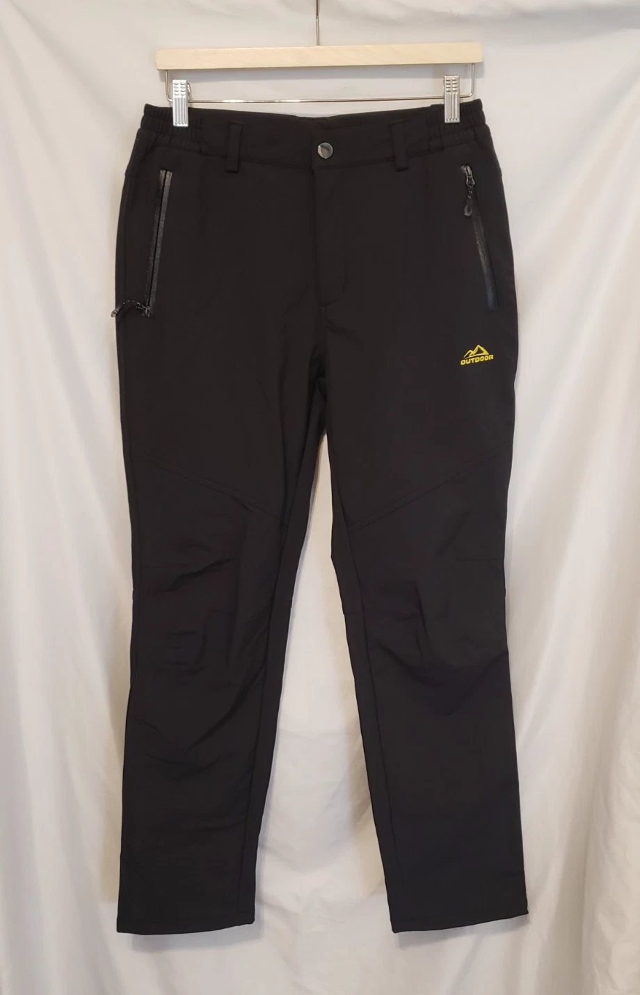 Magcomsen Outdoor Utility Tactical Pants Women Medium Black Softshell Fleece