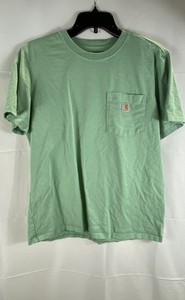Carhartt Youth Loose Fit Pocket T-Shirt Green Size L (12-14)
