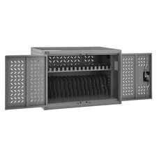 Charging Cabinet for Chromebooks Laptops and iPad Tablets 16-Device Gray