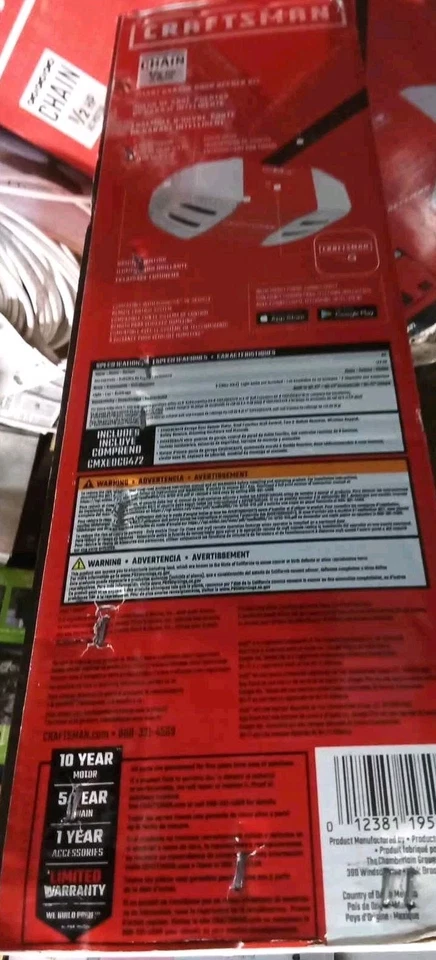 CRAFTSMAN 1/2 HP Smart Garage Door Opener-myQ Smartphone Controlled CMXEOCG472 - Image 2 of 4