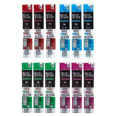 Nicks Sticks | 100 Grass-Fed Beef, Free Range Turkey Stick, Variety Pack | Ma...
