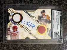 2025 Topps Diamond Icons Scott Rolen Dual Team Auto Game Used Relic /25 CGC Auth