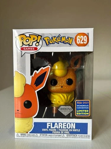 Funko POP! Flareon #629 Diamond Collection WonderCon 2021 Pokemon Exclusive