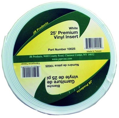 American Motorhome RV 1" X 25' DeluxeVinyl Insert white 10025
