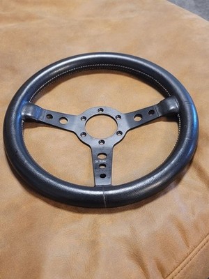 MOMO Prototipo Steering Wheel 32cm Black Leather 1985 Vintage | eBay