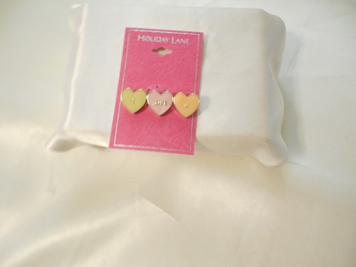 Spilla Holiday Lane cuore smaltato tono oro "Ti amo" M710 $24 - Foto 7 di 7