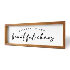 Welcome Home Sign Rustic Country Family Welcome Sign for Front Door Wooden Fr...