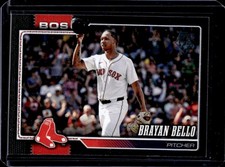 2026 Topps Brayan Bello Black Border #/75 Red Sox
