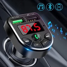 Car Bluetooth FM Transmitter Radio MP3 Wireless Adapter Car Kit USB Chargers