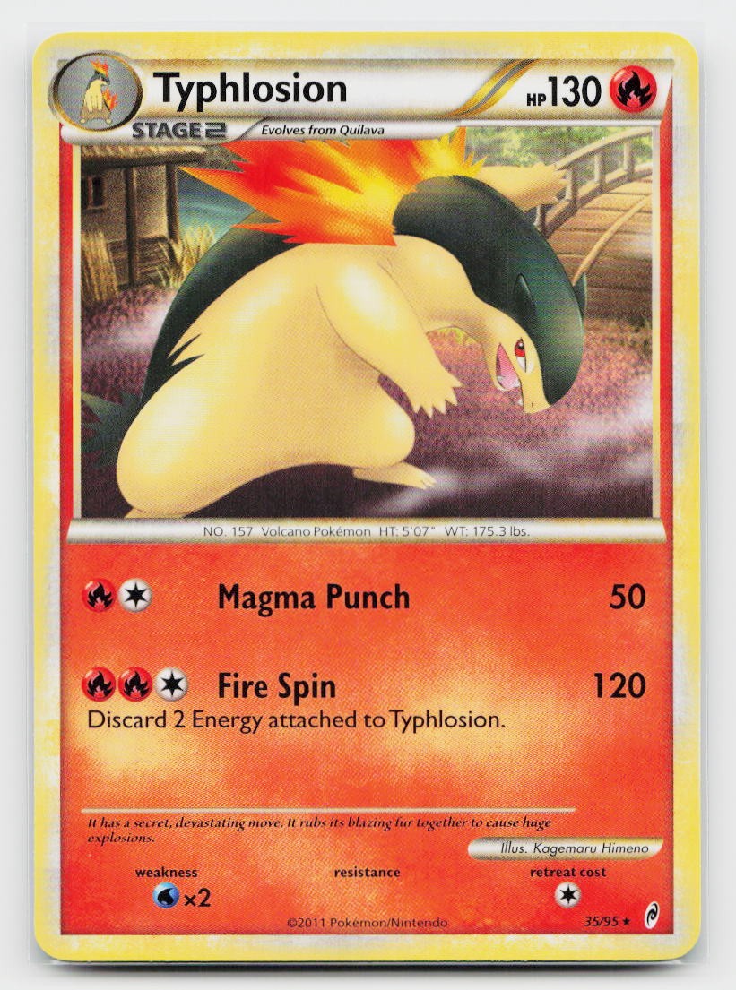 Typhlosion Rare Call of Legends 35/95 Pokemon TCG