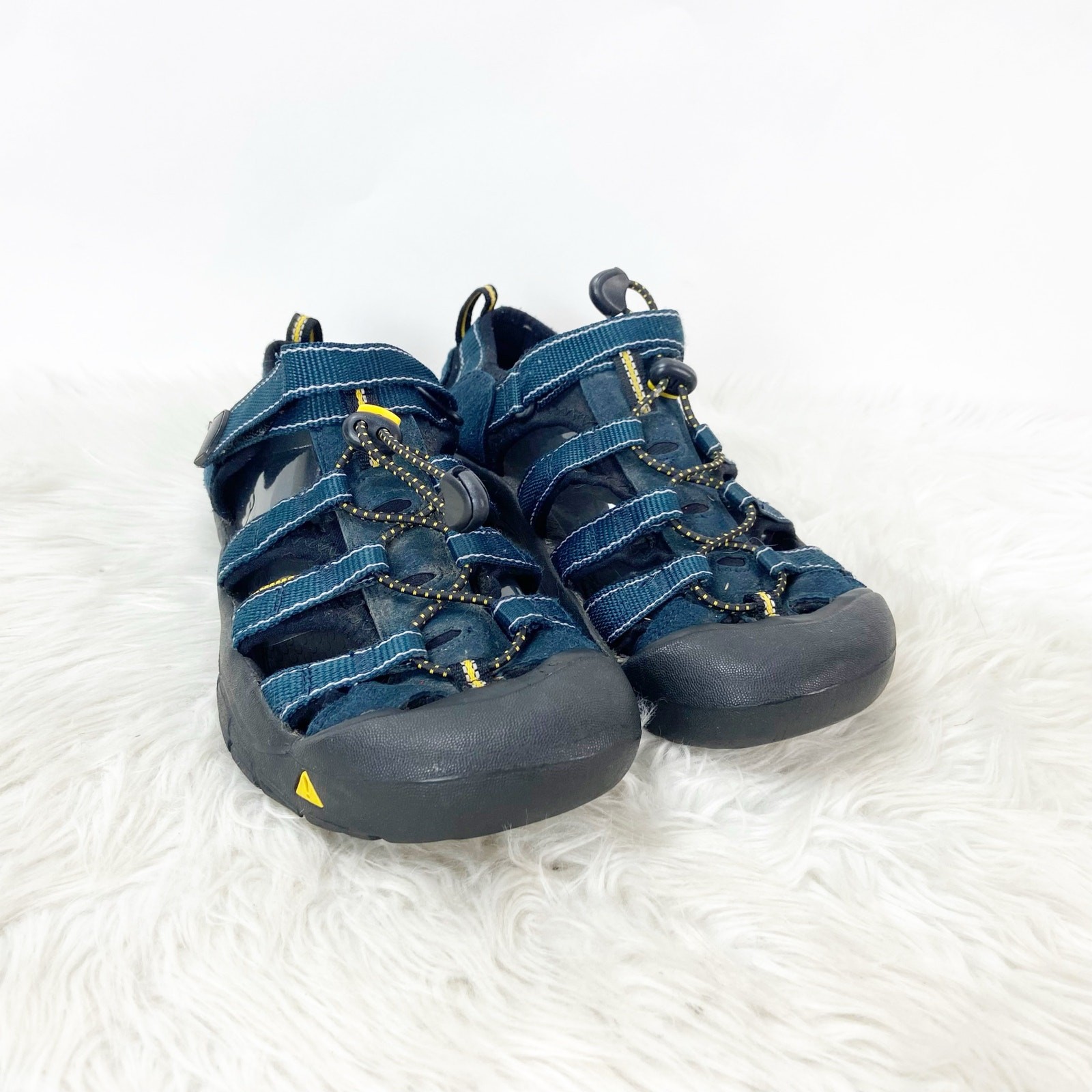 Sandali Keen 6 US Youth blu cinturino gancio e anello Newport H2 passeggio escursionismo