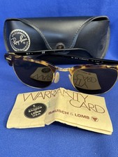 Vintage Ray-Ban RB 3016 Brown Tortoise Clubmaster Sunglasses