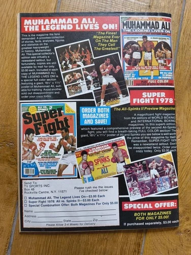 Sugar Ray Leonard 1982 World Boxing Magazine September - Picture 5 of 5