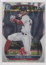 2023 Bowman Chrome Prospects Lava Refractor 343/399 Fraymi De Leon #BCP-97 15w9