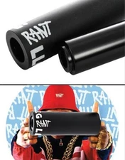2 x RANT LL COOL PEGS + PLASTIC SLEEVES BMX BIKE GT HARO SUBROSA CULT BLACK NEW
