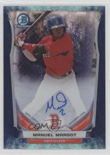 2014 Bowman Chrome Prospect Bubbles Refractor 42/99 Manny Margot Auto 0ot5