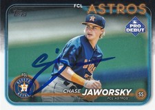 Chase Jaworsky Signed IP 2024 Topps Pro Debut Card #PD-3 Marlins #16 Prospect!