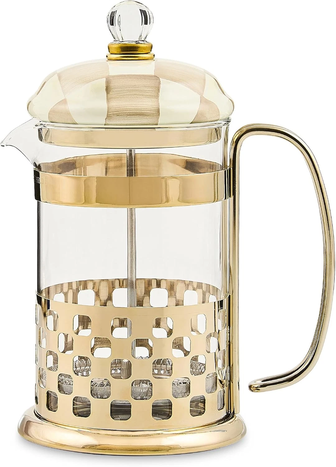 Mocha Check Elegant French Press for Coffee Lovers
Opens in a new window or tab