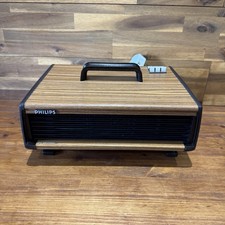 Philips Fan Heater 2000W HD 3250 Retro Wood Effect Table Desk Top Vintage Used