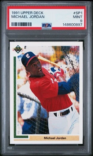 PSA 9 1991 Upper Deck #SP1 Michael Jordan Mint HOF Rookie Baseball