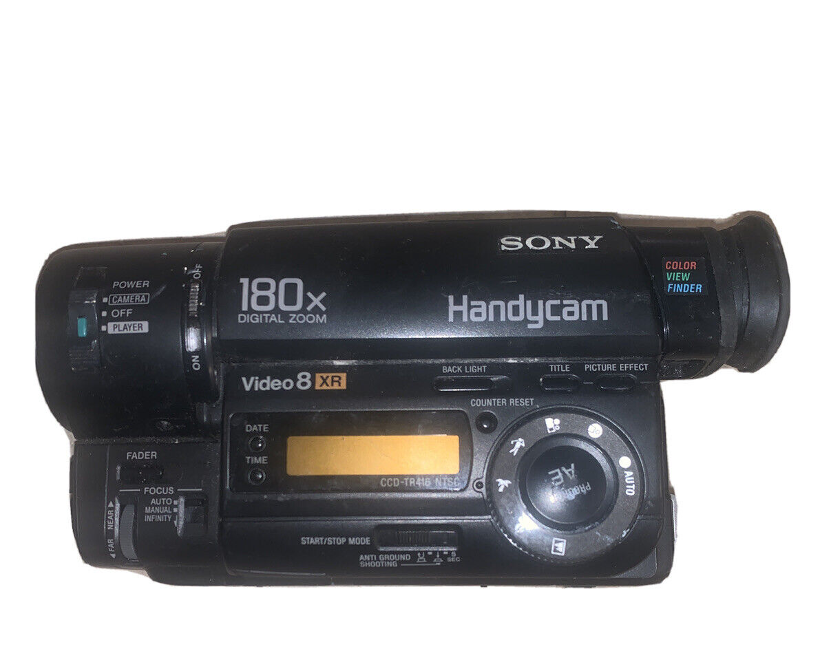 SONY Handycam CCD-TR416 Video 8 XR 180x Digital Zoom 18x Has SONY Handycam CCD-TR416 Video 8 XR 180x Digital Zoom 18x Has