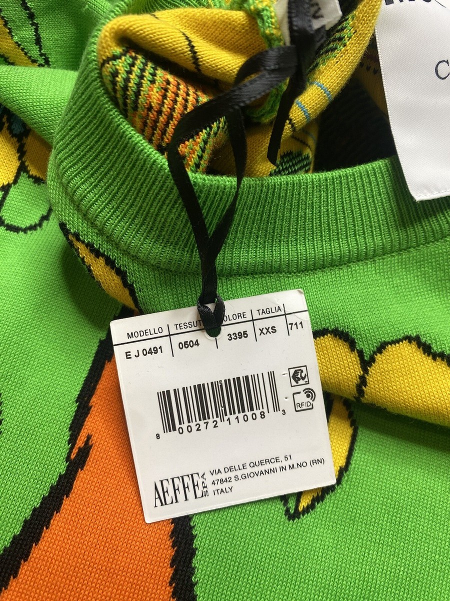 Moschino Couture Monkey Floral Sweater Dress XS No Flaws Moschino Couture Monkey Floral Sweater Dress XS No Flaws
