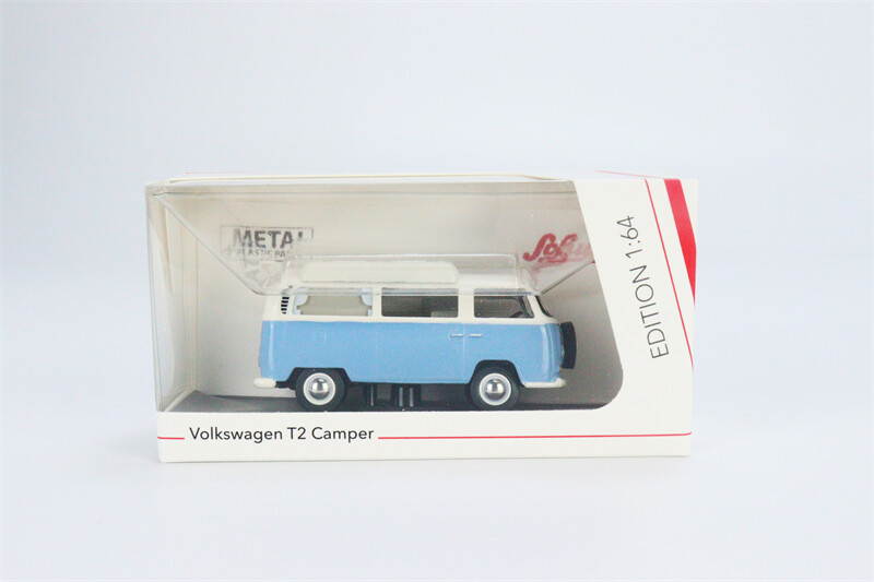 Schuco 1:64 VW T2 Camper Blue White Diecast Model Car in box | eBay