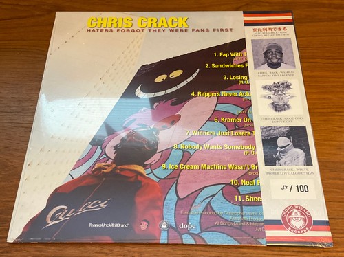 CHRIS CRACK Haters Forgot They Were Fans First LP White Vinyl + Obi Strip 27/100 - Picture 4 of 12