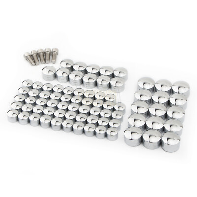 75pcs CNC Engine Topper Bolt Screw Caps Cover For Harley Road