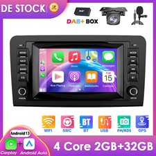 DAB+ Android 13 Autoradio Carplay GPS Navi EQ F&uuml;r Mercedes M/GL Klasse W164 X164