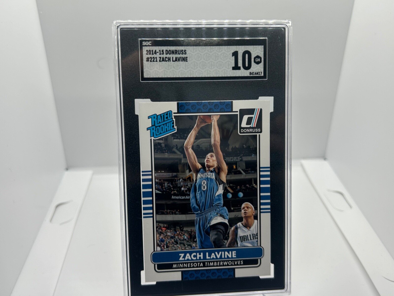 2014-15 Panini Donruss ZACH LAVINE Rated Rookie Card #221 PSA 10 Gem Mint